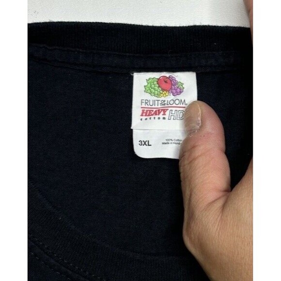 FOTL Halloween Black T-Shirt Glow-in-the-Dark Skeleton Torso Ribcage Size 3XL - Picture 2 of 5